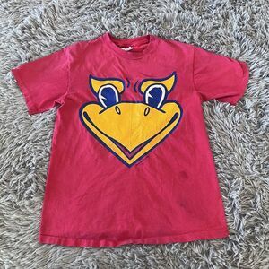 Vintage Jayhawks 1985 Beat Em Hawks Hanes Beefy Tee Single Stitch Distressed